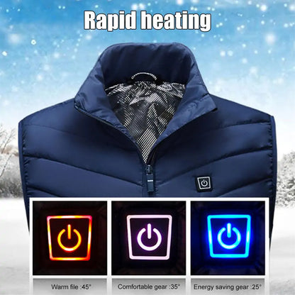 Men Outdoor USB Infrared Heating Vest